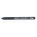 A black Paper Mate InkJoy gel pen with a black barrel and silver tip.