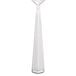 A close-up of a Libbey stainless steel teaspoon with a white background.