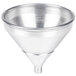 An American Metalcraft silver funnel with a built-in strainer.