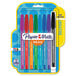 A box of Paper Mate InkJoy pens with multicolored barrels.