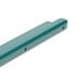 A teal Metroseal 3 wall track with two holes.