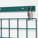 A Metroseal 3 metal wall track with a metal grid attached.