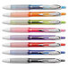 A group of Uni-Ball Signo 207 pens in different colors.