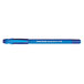 A blue Paper Mate FlexGrip Ultra ballpoint pen with white writing on it.