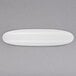 A white porcelain Villeroy & Boch oval boat plate.