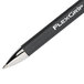 The tip of a Paper Mate FlexGrip pen with black ink.
