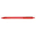 A red Paper Mate InkJoy pen with a black tip on a white background.