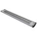 A long curved metal bar with lights on the bottom.