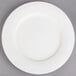 A Villeroy & Boch white porcelain plate with a white rim.