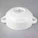 A white porcelain Villeroy & Boch stackable soup cup with handles.