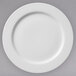 A white Villeroy & Boch porcelain plate with a thin rim.