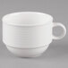 A Villeroy & Boch white porcelain cup with a handle.