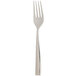 An Arcoroc stainless steel salad/dessert fork with a silver handle on a white background.