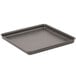 An American Metalcraft square pizza pan with a hard coat finish.