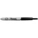 A close-up of a black Sharpie Ultra-Fine Point Retractable Permanent Marker.