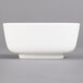 A close-up of a white rectangular Villeroy & Boch porcelain bowl.