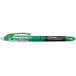 A green Sharpie highlighter pen with a black cap and tip.