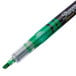 The chisel tip of a Sharpie liquid highlighter with green accents.