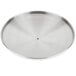 A silver circular stainless steel Town Dim Sum Steamer Cover.