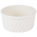 A CAC bone white fluted souffle bowl.