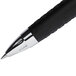 A close-up of a black and silver Uni-Ball Signo 207 Ultra pen tip.