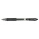 A Zebra Sarasa black gel pen with a black tip.