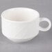 A white Villeroy & Boch porcelain cup with a handle.