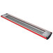 A red and silver Hatco Glo-Ray curved infrared strip.