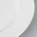A close up of a white Villeroy & Boch porcelain plate with a pattern on it.