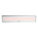 A rectangular white Bromic Heating outdoor patio heater with black text on the front.