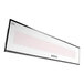 A rectangular white Bromic Heating Platinum Smart-Heat Electric patio heater with a black border.