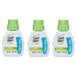 A three pack of white Paper Mate Liquid Paper bottles with green caps.