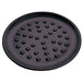 An American Metalcraft hard coat anodized aluminum pizza pan with nibs.