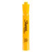 A yellow Sharpie highlighter with black writing on it.