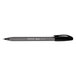 A close-up of a black Paper Mate InkJoy pen with a silver tip.