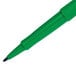 A close-up of a Paper Mate green pen with a black tip.