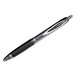A black and silver Uni-Ball Signo 207 gel pen with a black cap.