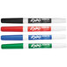 A group of Expo low-odor fine point dry erase markers in various colors.