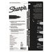 A package of black Sharpie permanent markers with white text.