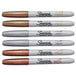 A Sharpie 6-color marker set with gold and silver markers.