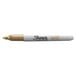 A close-up of a Sharpie gold metallic bullet tip marker.