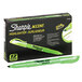 A green Sharpie highlighter pen in a box with a green and black label.
