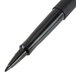 The black Paper Mate Needle Tip Stick Pen with silver tip.