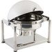 A Bon Chef stainless steel round chafer with a lid.