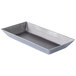 A rectangular silver Matfer Bourgeat quiche mold with a rectangular bottom.