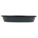 A black round Matfer Bourgeat tart pan with a black rim.