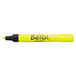 A Berol fluorescent yellow highlighter pen with chisel tip.