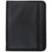 A black leather Samsill pad holder with a zipper.