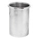 A silver aluminum insert sleeve on a white background.
