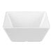 A large white square melamine bowl.